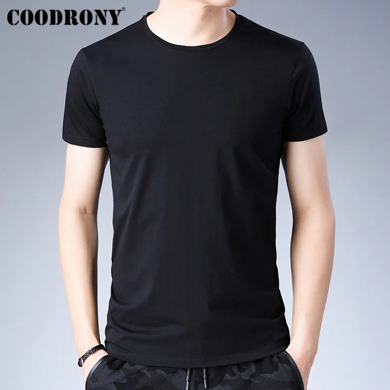 COODRONY Summer Short Sleeve T Shirt Men