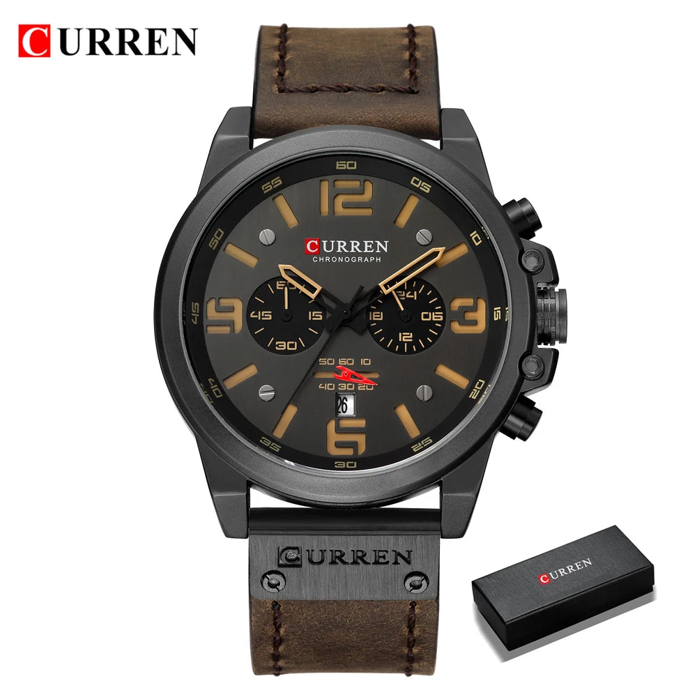 CURREN Mens Watch LUXURY