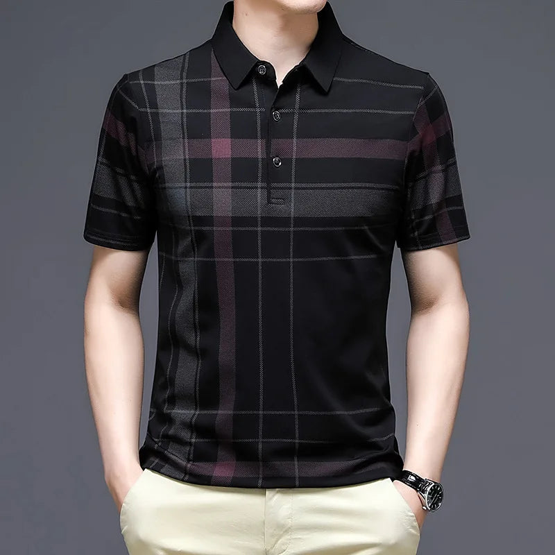 Men's Polo Shirt Business Casual Summer