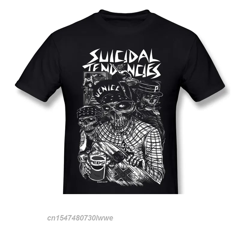 Suicidal Tendencies Print Cotton Funny T Shirts