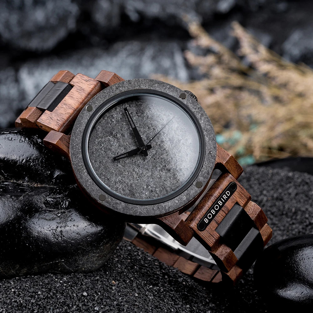 BOBO BIRD Stone Watch for Men