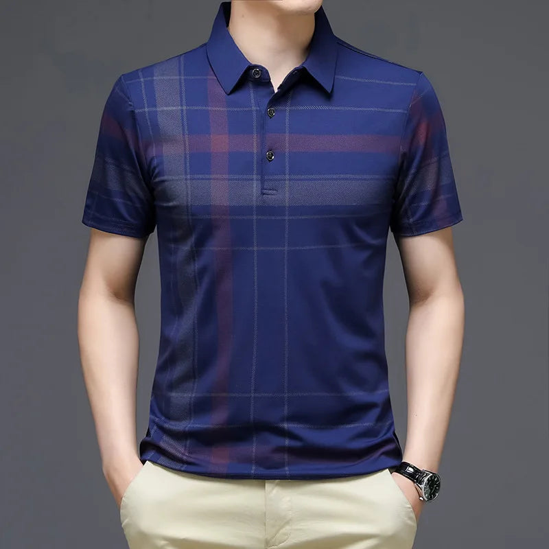 Men's Polo Shirt Business Casual Summer