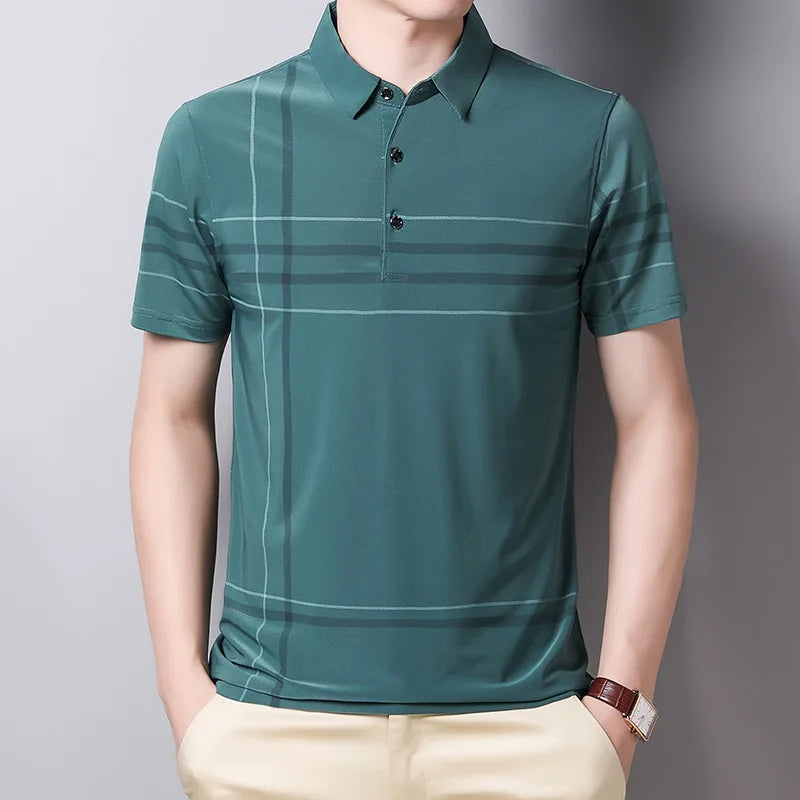 Men's Polo Shirt Business Casual Summer