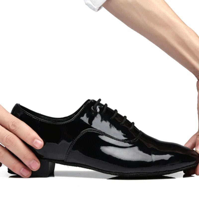 Men New Leather Men's Latin Dance Shoes