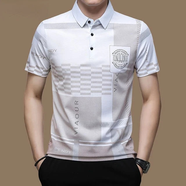 Men's Polo Shirt Business Casual Summer