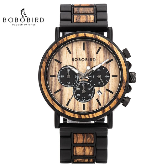 BOBO BIRD Wooden Watch Men