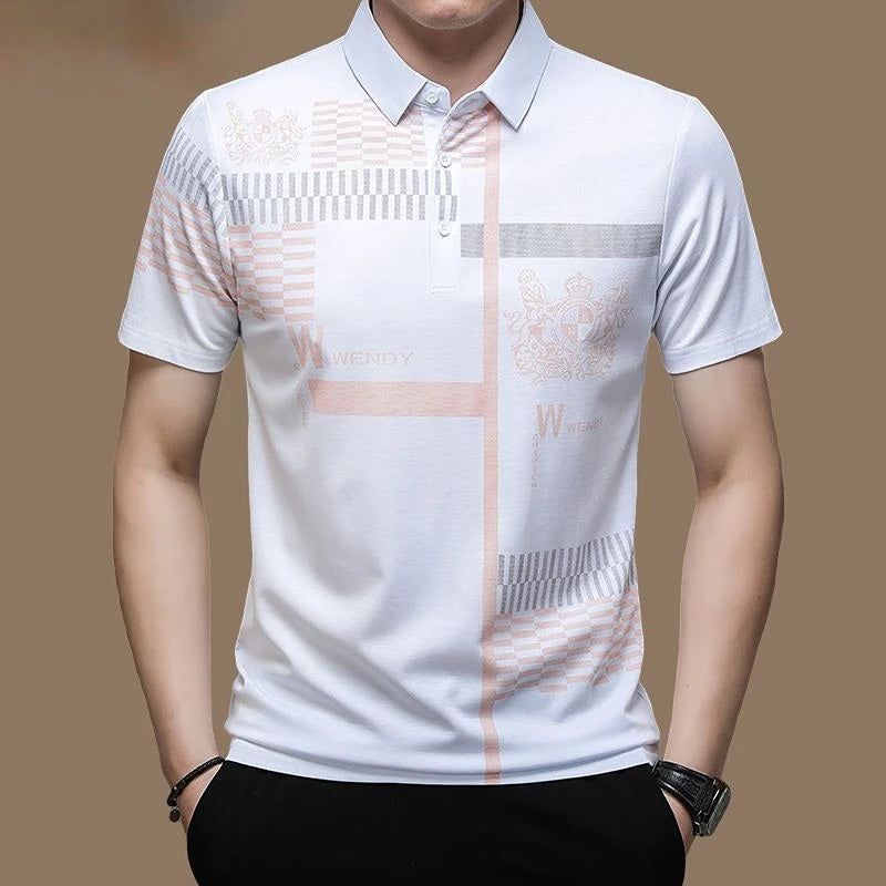 Men's Polo Shirt Business Casual Summer