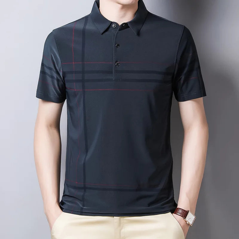 Men's Polo Shirt Business Casual Summer