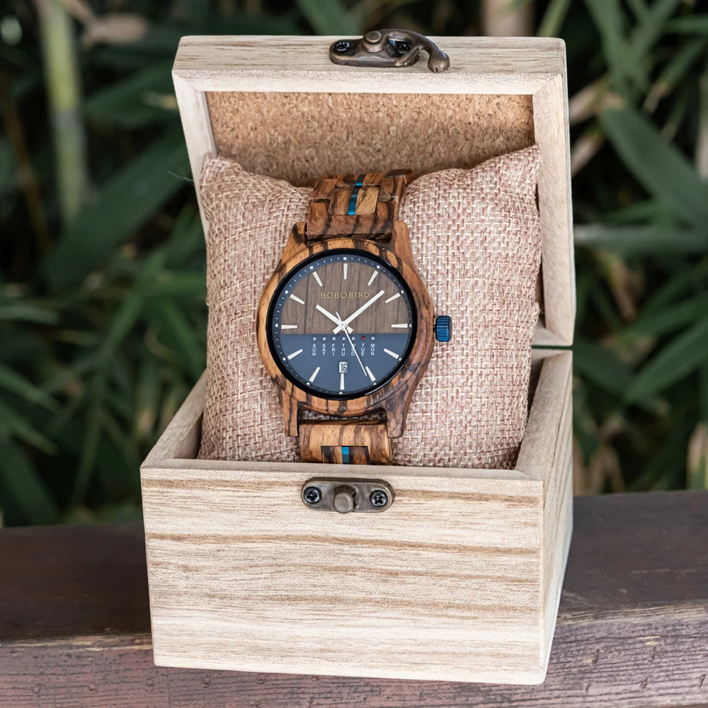 BOBO BIRD Men's Watches Niche Wooden