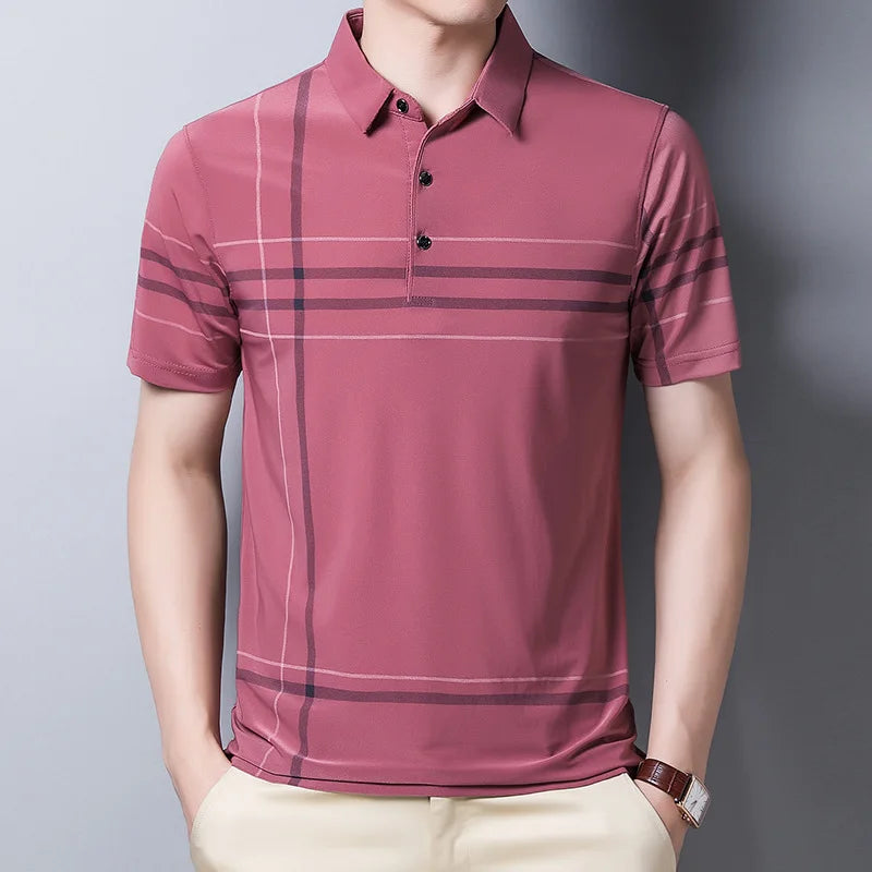 Men's Polo Shirt Business Casual Summer